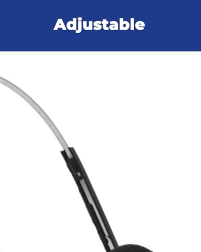 10 Pack Classroom Headphones for School Students, Bulk Headphones with 3.5mm Jack, Comfortable Soft Earpads, Adjustable Headband, 4 Ft Tangle-Free Cord for Computers, Tablets & Laptops