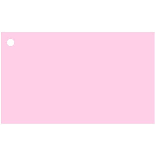 Colonial Cards: 150 Color Cardstock 3" x 5" Index Cards, Unruled with Corner 1-Hole Punched and 4 Binder Rings, Pink - color: pink