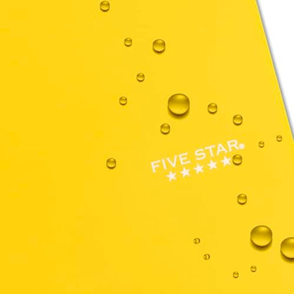 Five Star Spiral Notebook, 3 Subject, Wide Ruled, 150 Sheets | 10-1/2" x 8" Size | Harvest Yellow | Pack of 2 | Study App - color: 09 Yellow, size: 8" x 10-1/2" (Pack of 2)