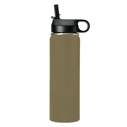 LaserGram Personalized Water Bottle, Grad Cap Class of 2023, 2024, 2025, 2026, 2027, Stainless Steel Double Wall Vacuum Insulated with Flip Top Straw, Custom Engraved Gift (20oz / 590ml Camo Green) - color: Camo Green, size: 20 Ounces