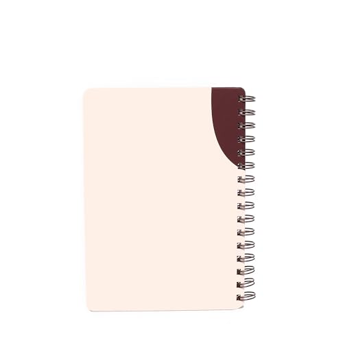 Poppin Small Spiral Notebook, 6" x 8.25" College Ruled Notebook, Easy Tear Pages, Elements Collection (Blush Pink Elements, Small) - color: Blush Elements, size: Small