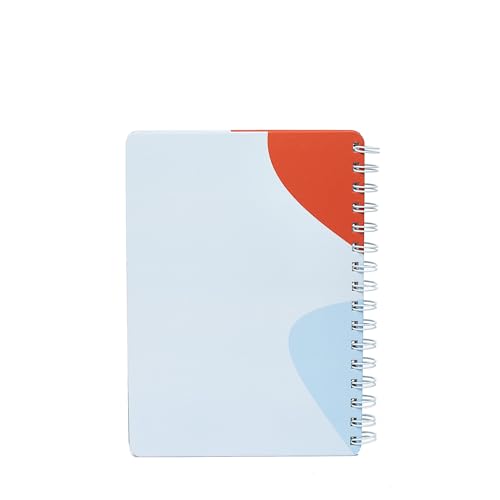 Poppin Small Spiral Notebook, 6" x 8.25" College Ruled Notebook, Easy Tear Pages, Elements Collection (Sky Blue Elements, Small) - color: Sky Elements, size: Small