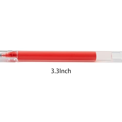 Volcanics Red Erasable Gel Ink Pens 20 Pack – Smooth Writing Heat Erasable Gel Pens with Cap, No Refill Needed, No Smudge, Perfect for School, Office, Journaling, Note Taking, Drawing - color: Red
