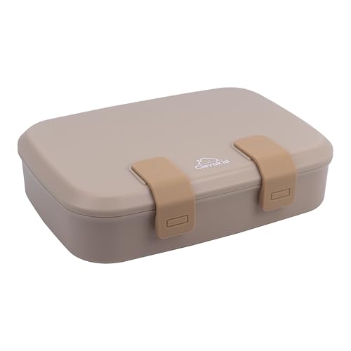 Kids Bento Explorer Lunch Box, 3 No-Mix Compartments, Microwave & Dishwasher Safe, Lightweight with Removable Tray, for Daycare, Preschool, School (Dark Brown Toffee) - color: Dark Brown Toffee