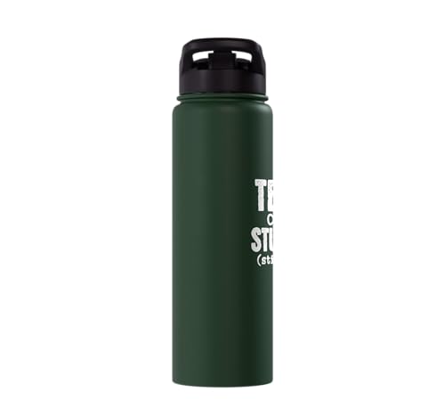 Funny School Teacher - Tears Of My Students Stainless Steel Insulated Water Bottle - color: Dark Green