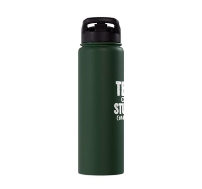 Funny School Teacher - Tears Of My Students Stainless Steel Insulated Water Bottle - color: Dark Green