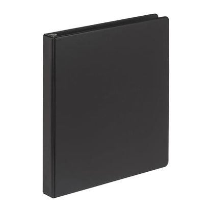 Samsill 1 Inch Document Storage Binder, 100% Recycled Chipboard, Round Ring, 3 Ring Binder, Black - color: Black, size: 1 Inch, style: Single