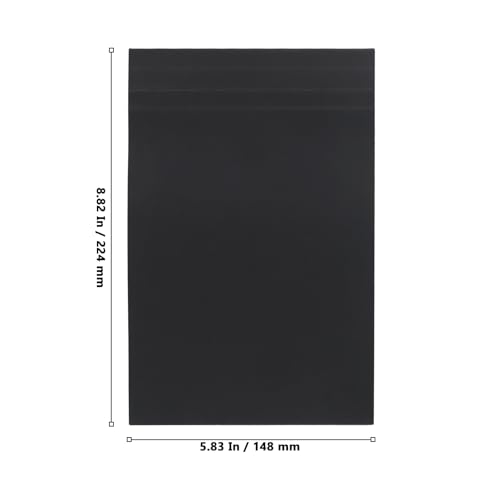 12 Pack Graph Paper Pad, 5 x 8 Inch Grid Paper Pads, Small Graph Ruled Notepad for Office, Home, 80 Sheets/Pad, Black