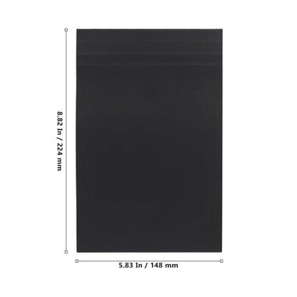 12 Pack Graph Paper Pad, 5 x 8 Inch Grid Paper Pads, Small Graph Ruled Notepad for Office, Home, 80 Sheets/Pad, Black