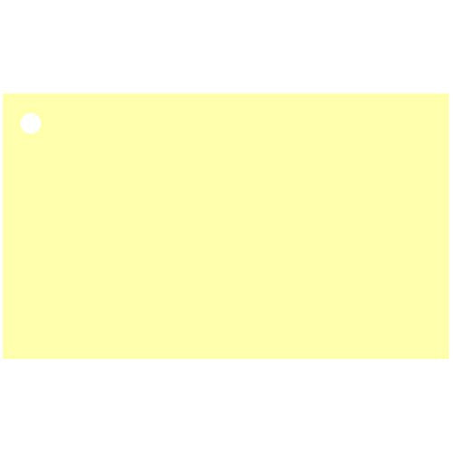 Colonial Cards: 150 Color Cardstock 3" x 5" Index Cards, Unruled with Corner 1-Hole Punched and 4 Binder Rings, Light Yellow - color: light yellow