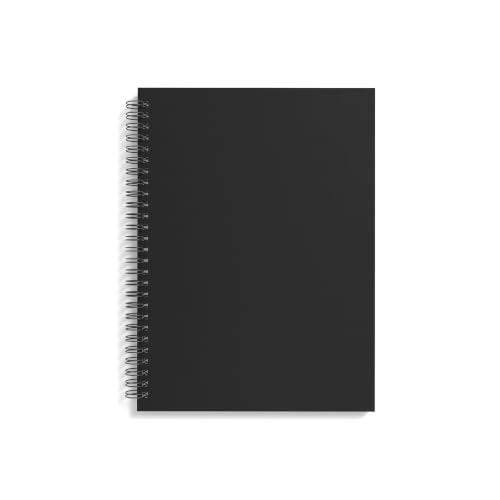 TRU RED Medium Soft Cover Lined Notebook, Wirebound, Perforated, 80 Sheets, Interior Pocket