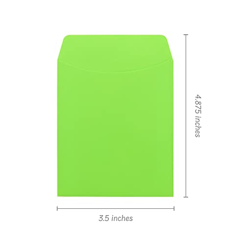 Hygloss 30 Pcs Library Card Pockets 3.5x5 Inch - Self-Adhesive Pocket Envelopes - Light Green Classroom Envelope Pockets - Ideal for Organizing - Colorful Small Library Book Pocket - color: Light Green, style: 30 Pockets