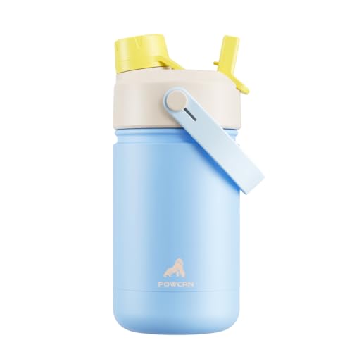 12 oz Stainless Steel Water Bottle for Girls: 2-in-1 Straw Spout Lid, Leakproof, BPA-Free, Cold 24H, Car Cupholder Friendly, Cute Insulated Cup for School, Play, Birthday Gift for Kids (Glass Slipper) - color: Glass Slipper, size: 12 Ounces
