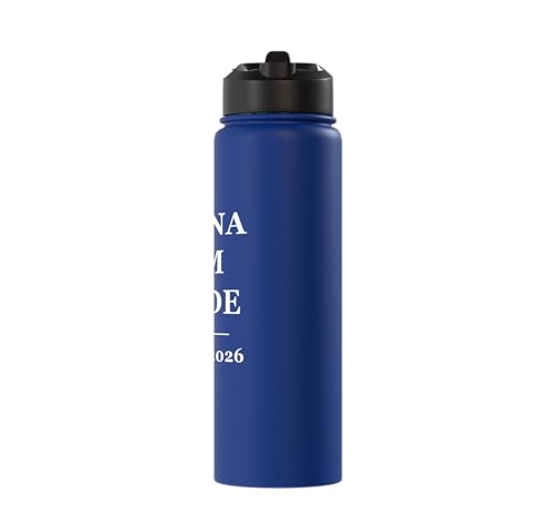 Magna Cum Laude Class Of 2026 Distinction Degree Graduation Stainless Steel Insulated Water Bottle - color: Royal Blue