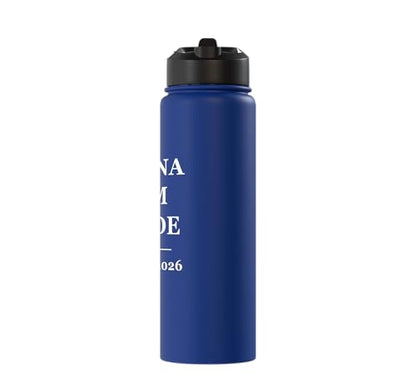 Magna Cum Laude Class Of 2026 Distinction Degree Graduation Stainless Steel Insulated Water Bottle - color: Royal Blue