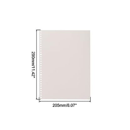 PATIKIL A4 Loose Leaf Paper for Binders, 3 Pack Notebook Punch Filler Paper 30 Hole 180 Sheets Blank Paper 100gsm for Office, White