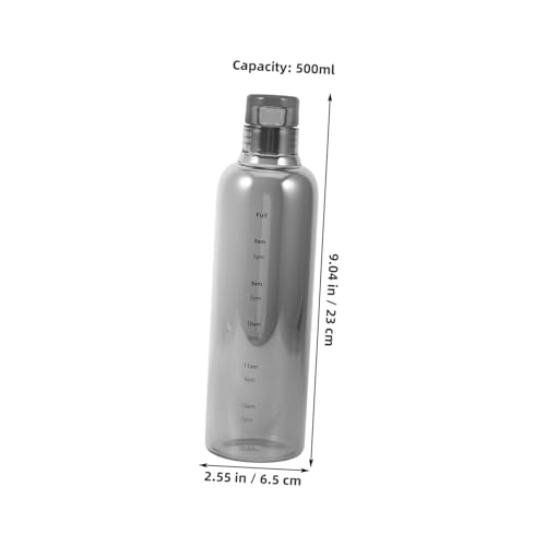 High-Temperature Resistant Glass Water Bottle with Time Scale Large Capacity Stylish Design for Students and Home Use for Hydration Go