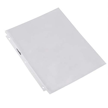 Amazon Basics Heavy Duty Non-Glare Sheet Protector for Documents, 3 Ring Binder, Top Loading, Letter Size, Clear, 500-Pack - size: 500 Pack, style: Non-glare Finish