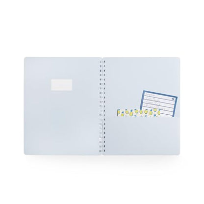 Poppin Spiral Notebook, 1 Subject College Ruled Notebook, 80 Sheets, Easy Tear Pages, Elements Collection (Sky Blue Elements, 1-Subject) - color: Sky Elements, size: 1 Subject