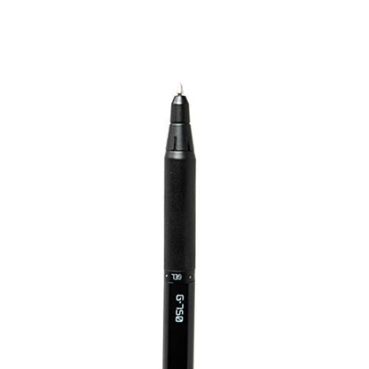 Zebra Pen – STEEL Series Premium Gel Pen – G-750 Retractable, 0.7mm Medium Point Black Ink, Rapid Dry Ink, Comfort Knurled Grip, Black Brass Barrel, Refillable, Japanese Craft Detail, 1-Pack (49811) - color: Black A, size: 1 Count (Pack of 1)