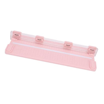 Hilitand Multi Function Paper Cutter Trimmer with Safe Hidden Blade and Wave Straight Cuts for Crafting A4 Paper and Photo Projects