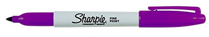 Sharpie Permanent Markers | Fine Point for Bold Details | Assorted Colours | 12 Count