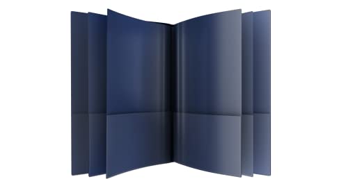 Nicky's® Multi Pocket Organizer, 10 or 14 Page Folder, Waterproof, Patented Tear-Resistant, Flexible Plastic, Proudly Made in USA, Binder Substitute. (10-in-1 Navy Blue) - color: 10-in-1 (Navy Blue)