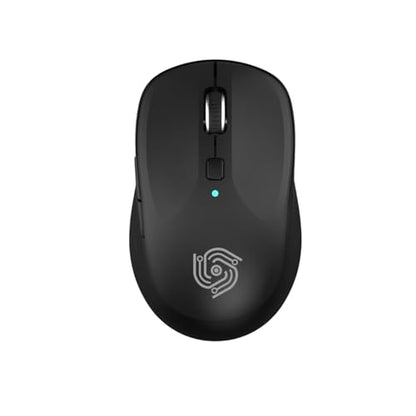 Wireless Computer Mouse - Full-Size 2.4G USB Receiver Mouse, 6 Buttons with Back/Forward, 3 DPI Levels, Lightweight, Ambidextrous Design, Black (MKE 410)