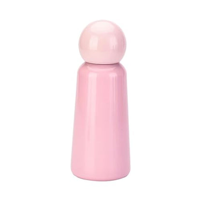 350ML/12oz Creative and Cute Stainless Steel Insulated Cup, Student Portable Outdoor Sports Water Bottle - Pink - 350ML - color: Pink