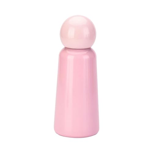 350ML/12oz Creative and Cute Stainless Steel Insulated Cup, Student Portable Outdoor Sports Water Bottle - Pink - 350ML - color: Pink