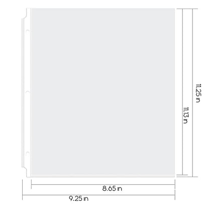 KTRIO Sheet Protectors 8.5 x 11 Inches Clear Page Protectors for 3 Ring Binder 50 Pack, Heavyweight Sheet Protectors 8.5 x 11 Inches 3 Mil Top Loading Letter Size, 30 Pack