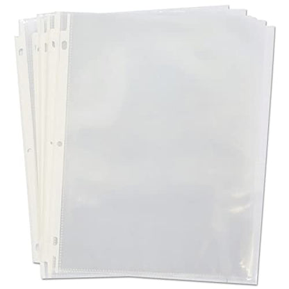 Universal 21128 Top-Load Poly Sheet Protectors, Heavy Gauge, Clear, 50/Pack