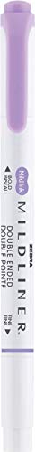 Zebra Pen Mildliner Dual-Tip Highlighters, Broad and Fine Tips, Ideal for Bible Highlighting, No Bleed, School Supplies, Teacher Supplies, and Office Supplies, Mild Violet Ink, 12-Pack (78180upc) - color: Violet