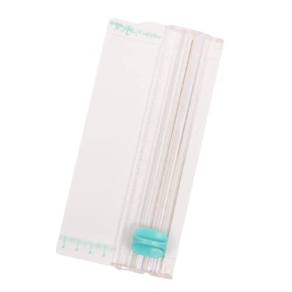 Craftelier - Paper Trimmer and Score Board for Paper Crafts | Mini Cutting Board Tool for Scrapbooking Supplies | Card Making, Small Business Essentials | Size 3.5 x 6.7 inches - size: 3.5 x 6.7 inches