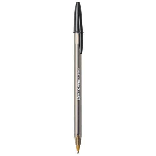 BIC Cristal Xtra Bold Ballpoint Pens, Bold Point (1.6mm) For Vivid And Dramatic Lines, Black Ink, 24-Count Pack, Perfect Ink Pens - color: Black Ink, size: 24 Count (Pack of 1), style: Bold Point (1.6mm)