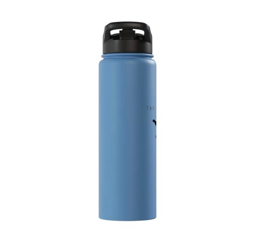 Tai Chi Instructor/Tai Chi Students/Tai Chi Posture Stainless Steel Insulated Water Bottle - color: Light Blue