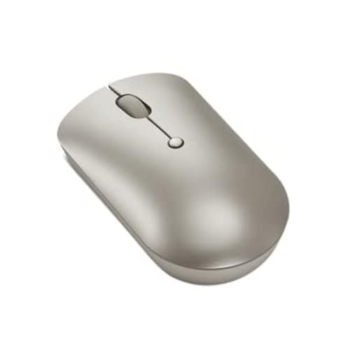 Lenovo 540 Wireless Computer Mouse for PC, Laptop, Computer with Windows or Chrome OS - 2.4 GHz USB-C Wireless Pairing Receiver - Compact Size - 18-Months Battery Life - Ambidextrous -Sand - color: Sand