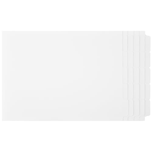 Exhibitindexes® Blank Bottom 1/5th Division Tabs