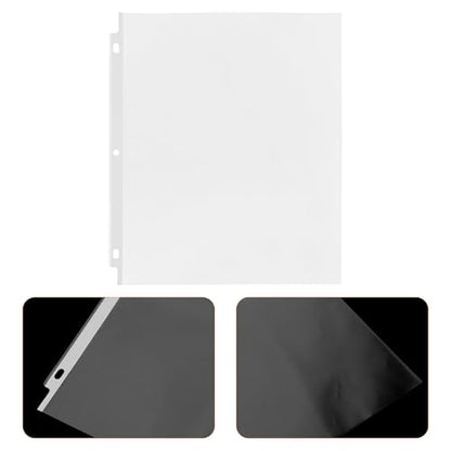 GALPADA 50pcs Heavy Duty Plastic Sheet Protectors Clear Plastic Sleeves for Binders Transparent Document Holders Reinforced Clear Protectors for Office and School Organization