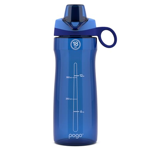 Pogo BPA-Free Tritan Plastic Water Bottle with Chug Lid, 18 Oz, Blue - color: Blue, size: 18 Ounces