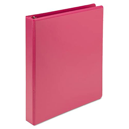 Samsill Plant-Based 1 Inch Durable Round Ring, View Binder, Eco-Friendly, USDA Certified Biobased, 2 Count, Pack of 1, Berry Pink - color: Berry Pink, size: 1", style: 2 Pack