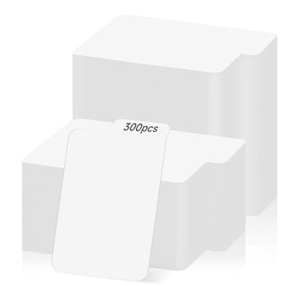 300 Pieces Trading Card Dividers, Blank Paper Card Dividers White Card Separators with Tabs for Storage Boxes, MTG TCG Sports Game Cards, 2.6 x 4.1 Inches