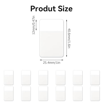 Sticky Index Tabs, Page Markers Writable File Tabs Flags for Notebooks, Binders, File Folders, Books 1.6 x 1 Inch, White (480 Pieces)
