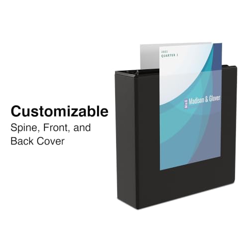 Staples 1" 3-Ring View Binder, Black, 4/Pack - color: Black, size: 4 Pack, style: 1'' Inch