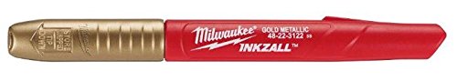 Milwaukee Inkzall Fine Point Black, Gold and Silver Marker Bundle