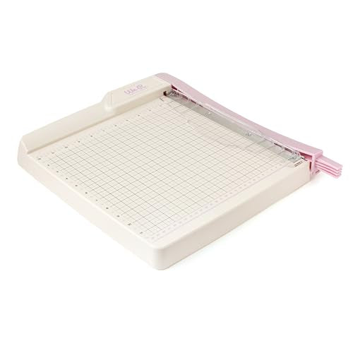 We R Memory Keepers Guillotine Trimmer – 12" Large Paper Cutter with 1/4-Inch Grid, Cuts Up to 10 Sheets, Perfect for Scrapbooking, Journals, Cards, and Craft Projects, Lilac - color: Lilac, size: Large