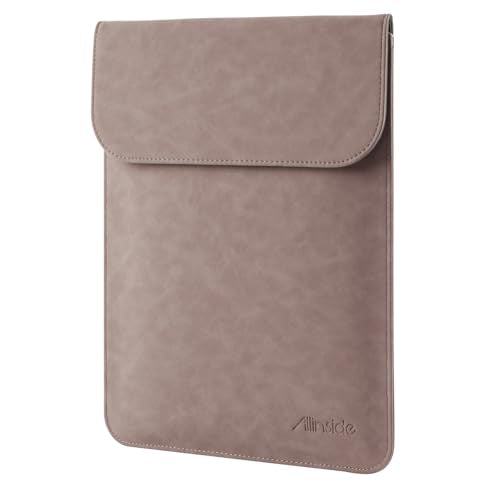 Allinside 13 inch Laptop Sleeve Case for MacBook Neo A18 Pro/MacBook Air 13 2018-2026/MacBook Pro 13 2016-2022, Waterproof PU Suede Leather Laptop Sleeve Bag Protective Vertical Case Cover, Pink - color: 02-Pink, size: 13" for New MacBook Air 13/ Pro 13