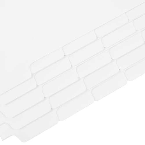 Exhibitindexes® Blank Bottom 1/5th Division Tabs