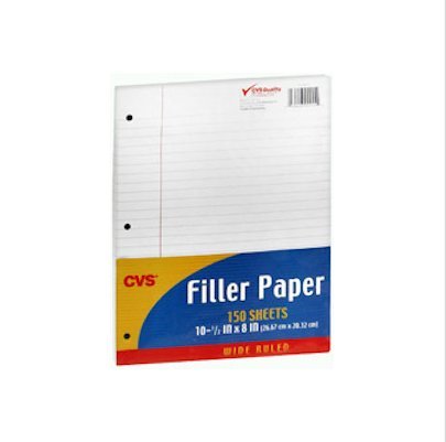 Filler Paper - Lined College Ruled
