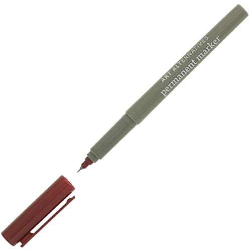 Art Alternatives 영구 마커, 엑스트라 파인, 베리 - 1.2mm 펠트 펜촉 - 영구 - 다중 표면 - 드로잉 + 글쓰기 + 일러스트레이션 - color: 베리, size: 1개(1팩)